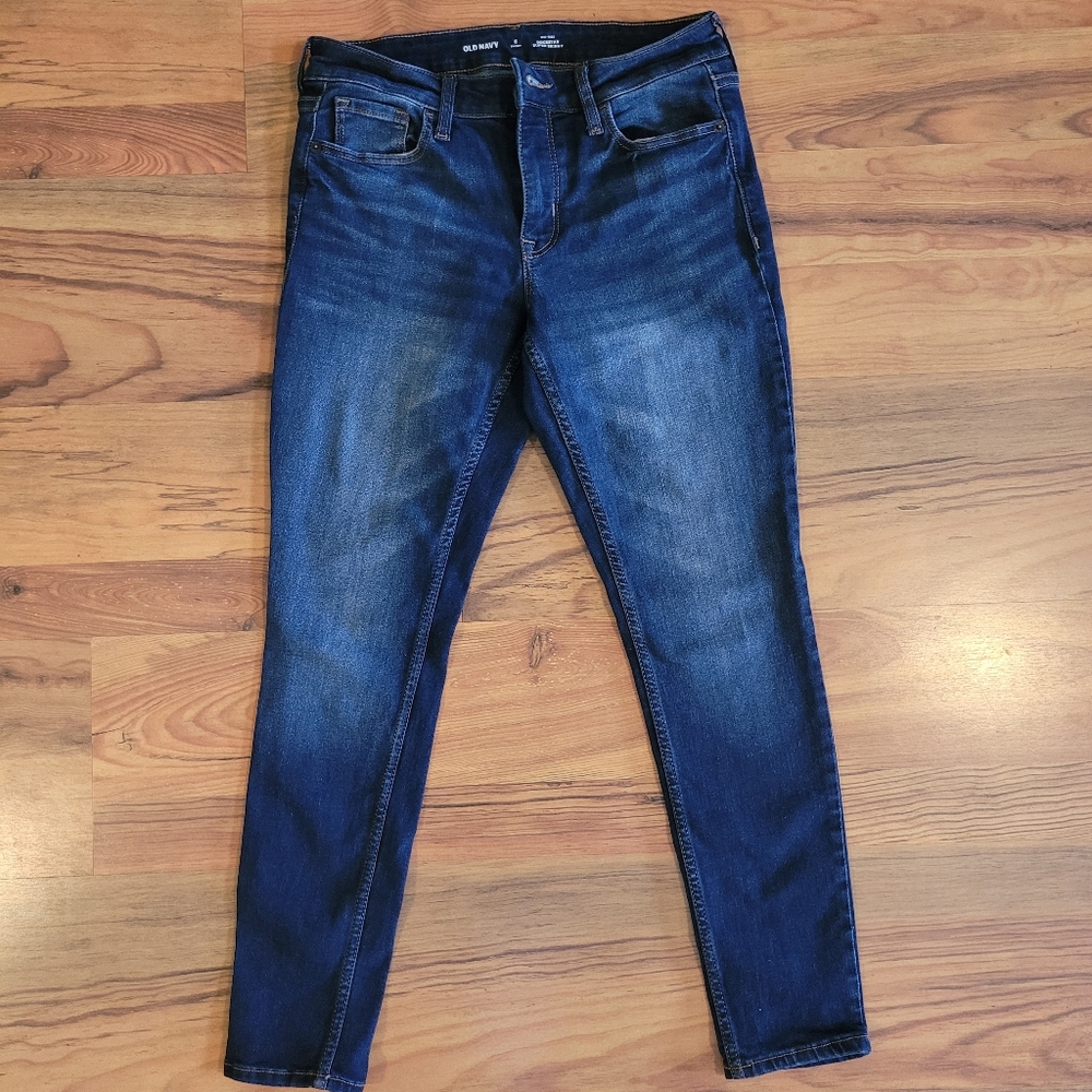 Old Navy Women's Mid Rise Rockstar Super Skinny Jeans - 6 Short